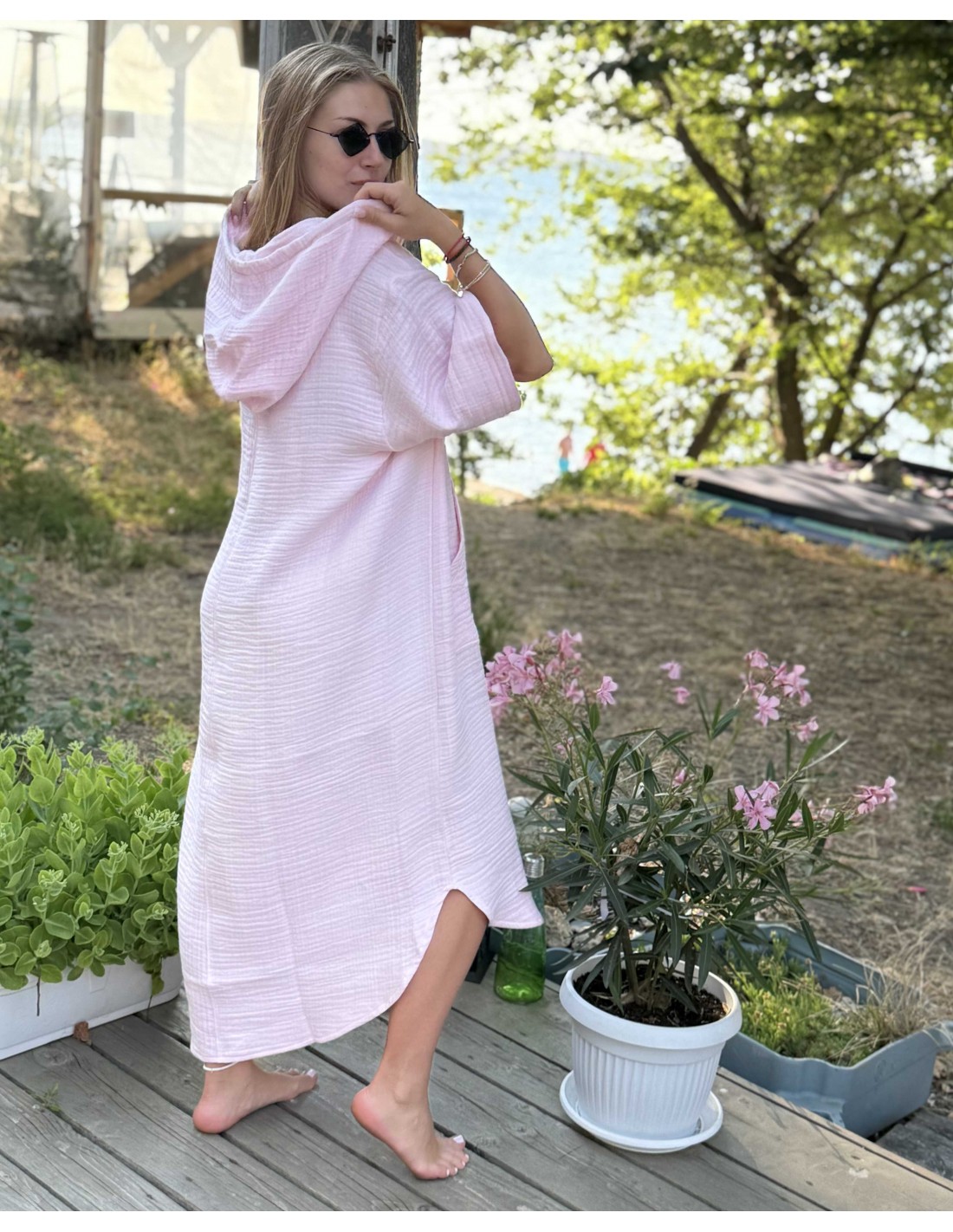 ПОНЧО MAZE STYLE PINK